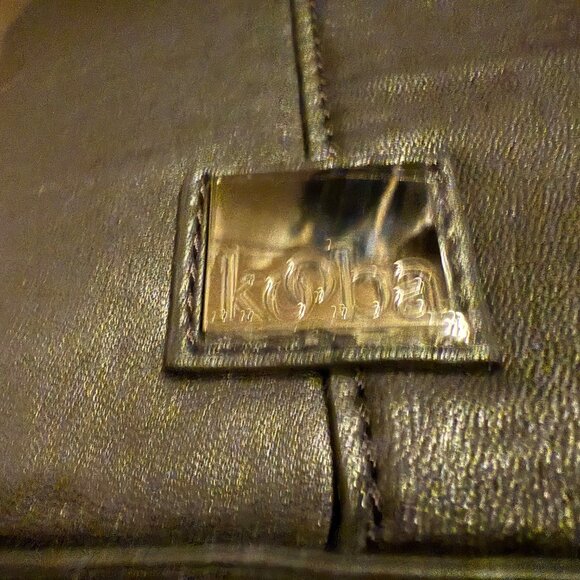 Kooba Black Leather Shoulder Purse with Zip decoration - Picture 4 of 7